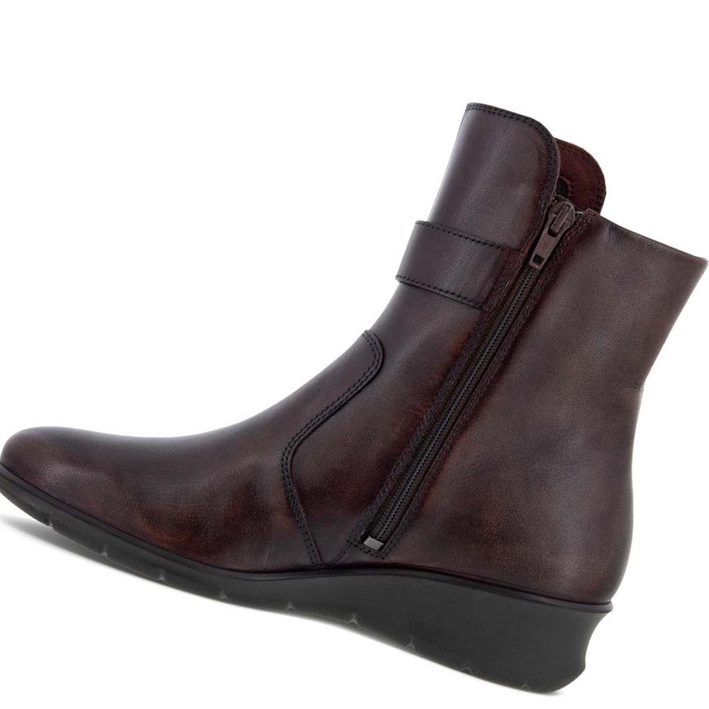 Women's Ecco Finola Ankle Boots Coffee | USA 13MQZ